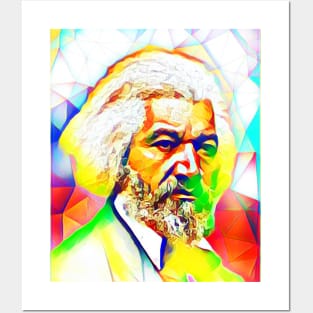 Frederick Douglass Colourful Portrait | Frederick Douglass Artwork 12 Posters and Art